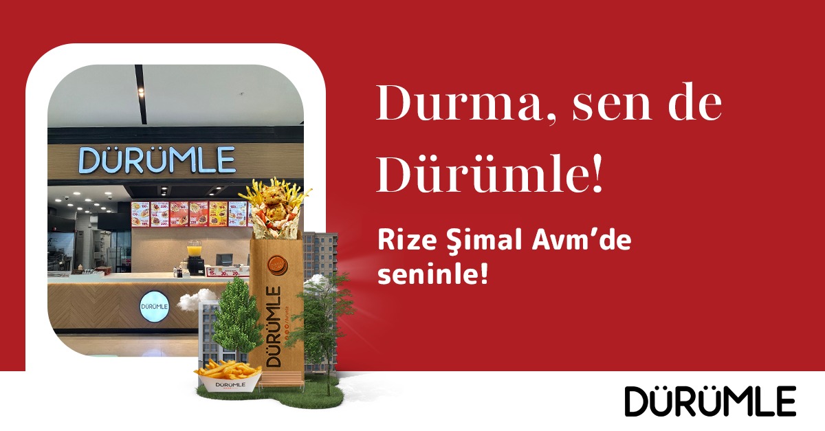 Dürümle Rize Şimal AVM’de Lezzet Severlerle Buluştu