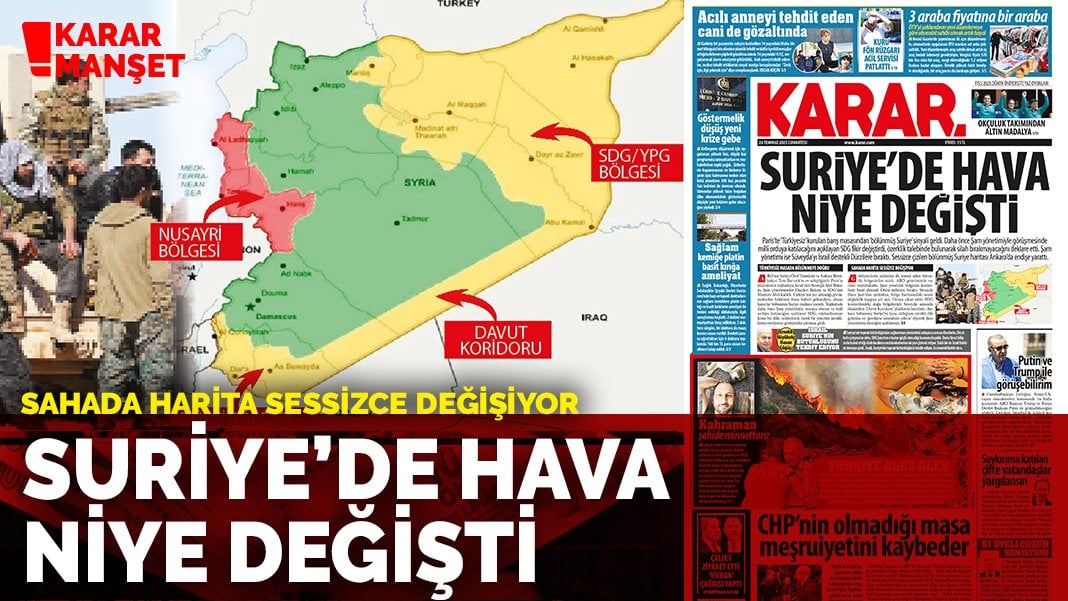 Suriye'de hava niye değişti
