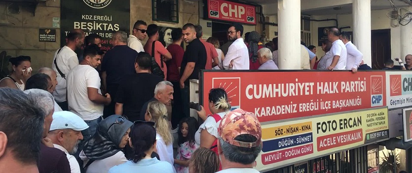 Karadeniz Ereğli’de CHP'nin mahalle delege seçimlerine yoğun ilgi