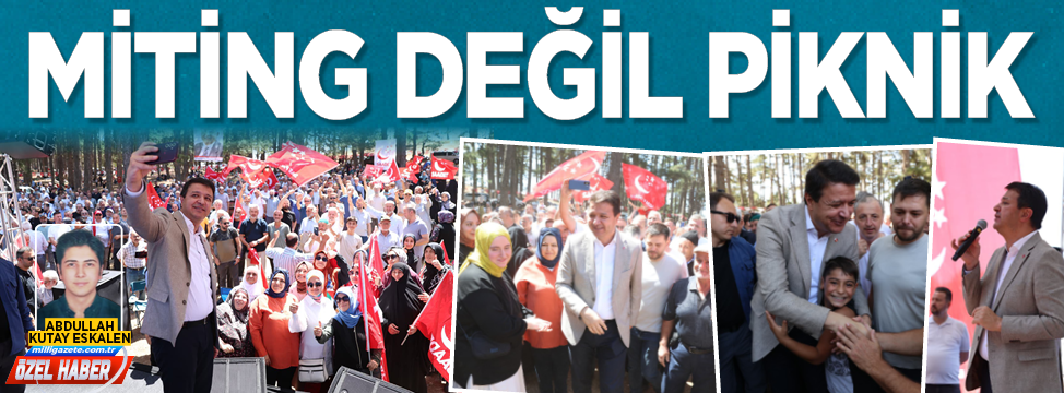 Miting değil piknik