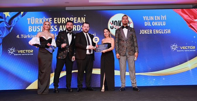 Joker English 3. Yılını Kutladı ve Uluslararası Ödülle Taçlandırıldı