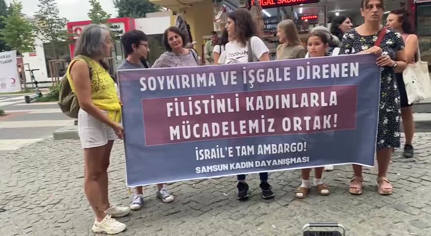 Samsun Kadın Dayanışması'ndan İsrail'e ambargo talebi