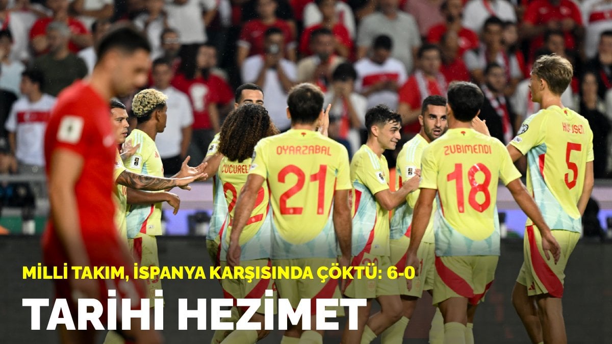 Tarihi hezimet! Milli takım, İspanya karşısında çöktü: 6-0