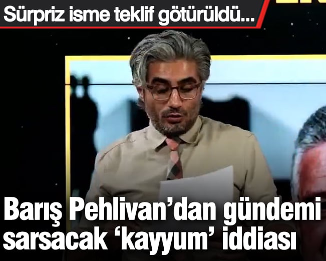 Barış Pehlivan’dan çok konuşulacak ‘kayyum’ iddiası