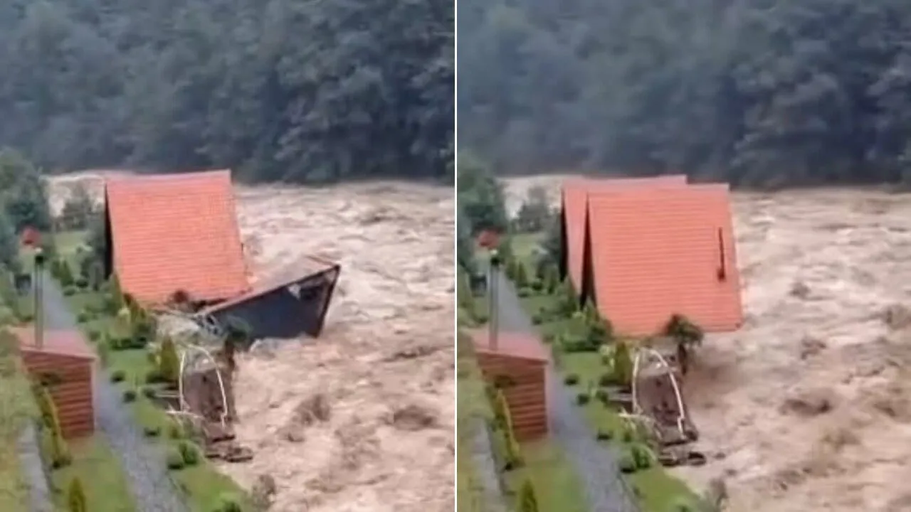 Rize’yi sel vurdu: Dere kenarındaki bungalovlar yıkıldı, Ayder Yaylası yolu ulaşıma kapandı