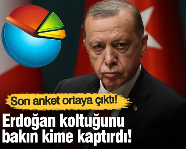 Son anket ortaya çıktı! Erdoğan koltuğunu bakın kime kaptırdı