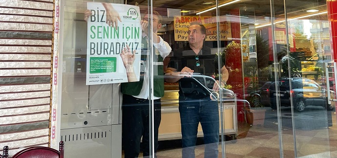 Rize Yeşilay Şubesinden Fırın ve Pastanelere YEDAM Tanıtımı