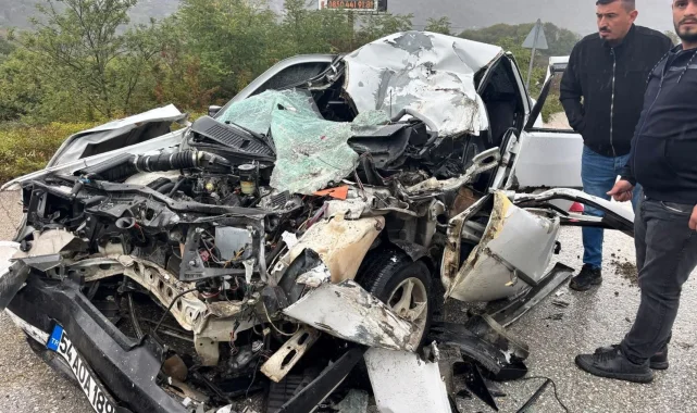 Akçakoca-Düzce yolunda feci kaza: 1 ağır yaralı