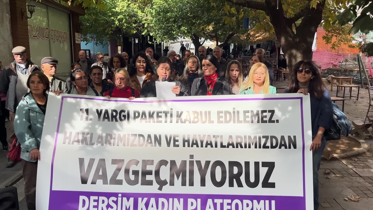 Tunceli’de 11. Yargı Paketi'ne tepki: “Bir kadının saçını kısa kestirmesini bile suç sayacak bir anlayışla karşı karşıyayız