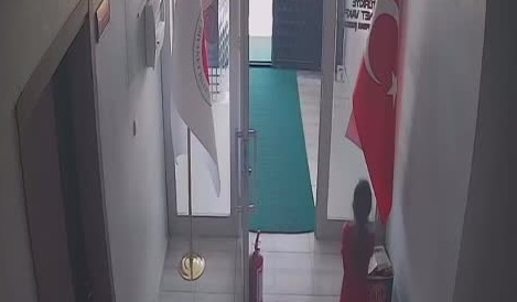 Şanlıurfa Ceylanpınar'da, çocukların bayrak sevgisi kamera kayıtlarına yansıdı