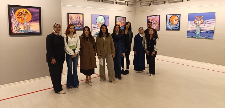 GAÜN GÜZEL SANATLAR FAKÜLTESİ ÖĞRENCİLERİNDEN SANKO SANAT GALERİSİNE ZİYARET