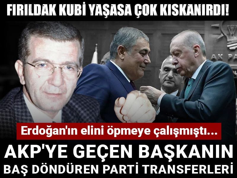 Erdoğan'ın elini öpmeye çalışmıştı... AKP'ye geçen başkanın baş döndüren parti transferleri