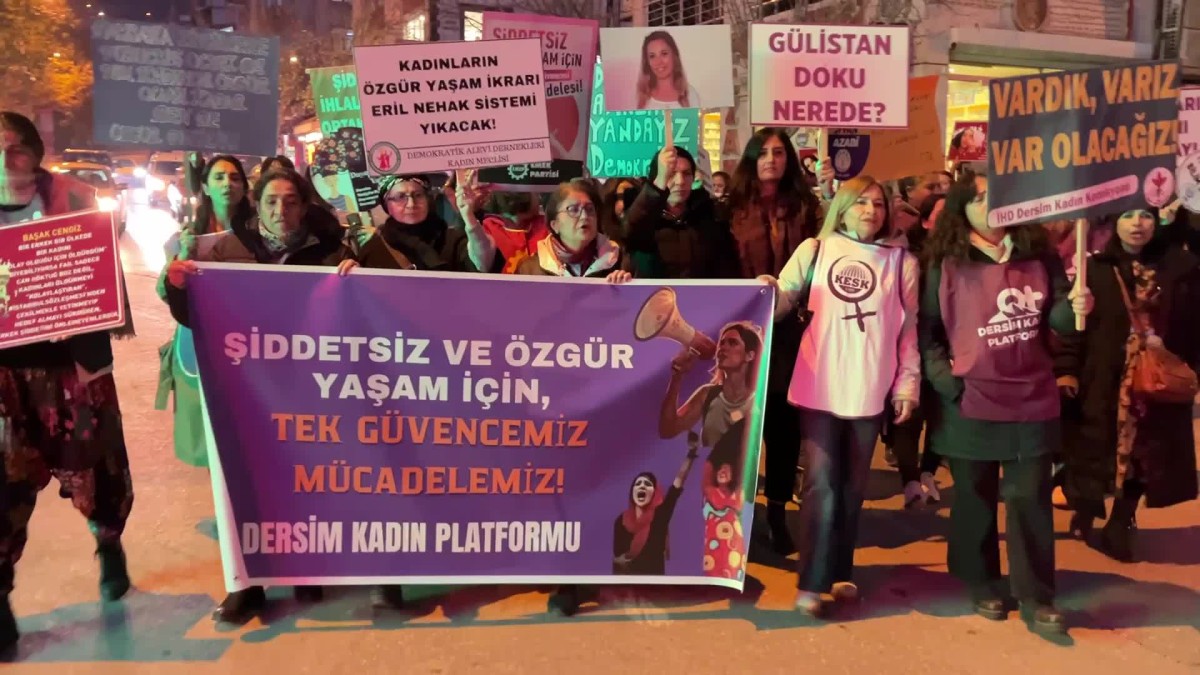 Tunceli’de Gülistan Doku ve Rojin Kabaiş için adalet çağrısı