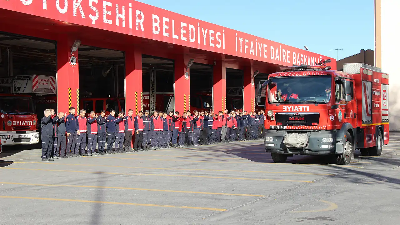 Kayseri itfaiyesi Kırıkkale'ye yardıma koştu