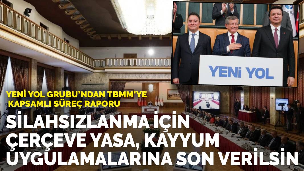 Silahsızlanma için çerçeve yasa, kayyum uygulamalarına son verilsin