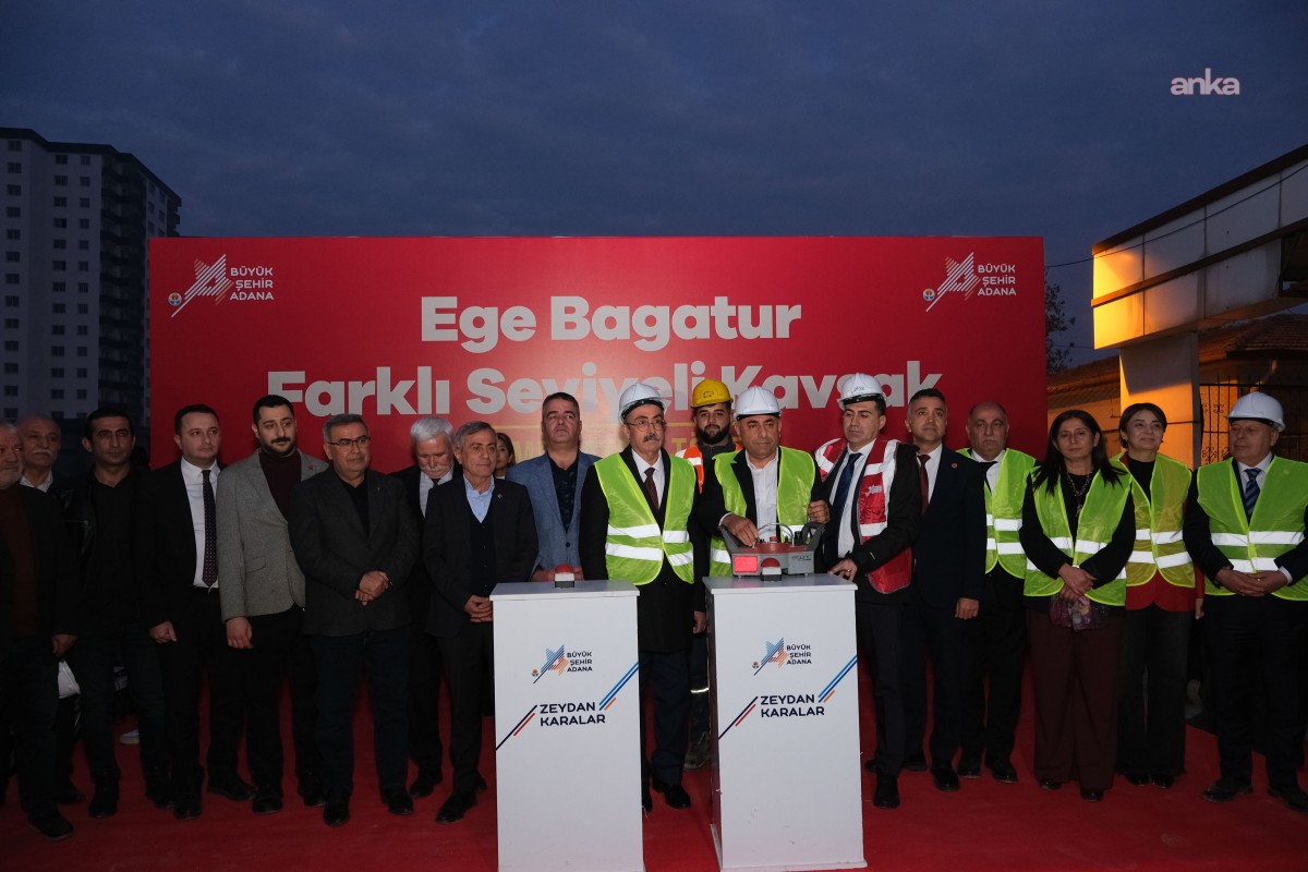 Adana Büyükşehir Belediyesi, Ege Bağatur Farklı Seviyeli Kavşak Projesi'nin temeli attı