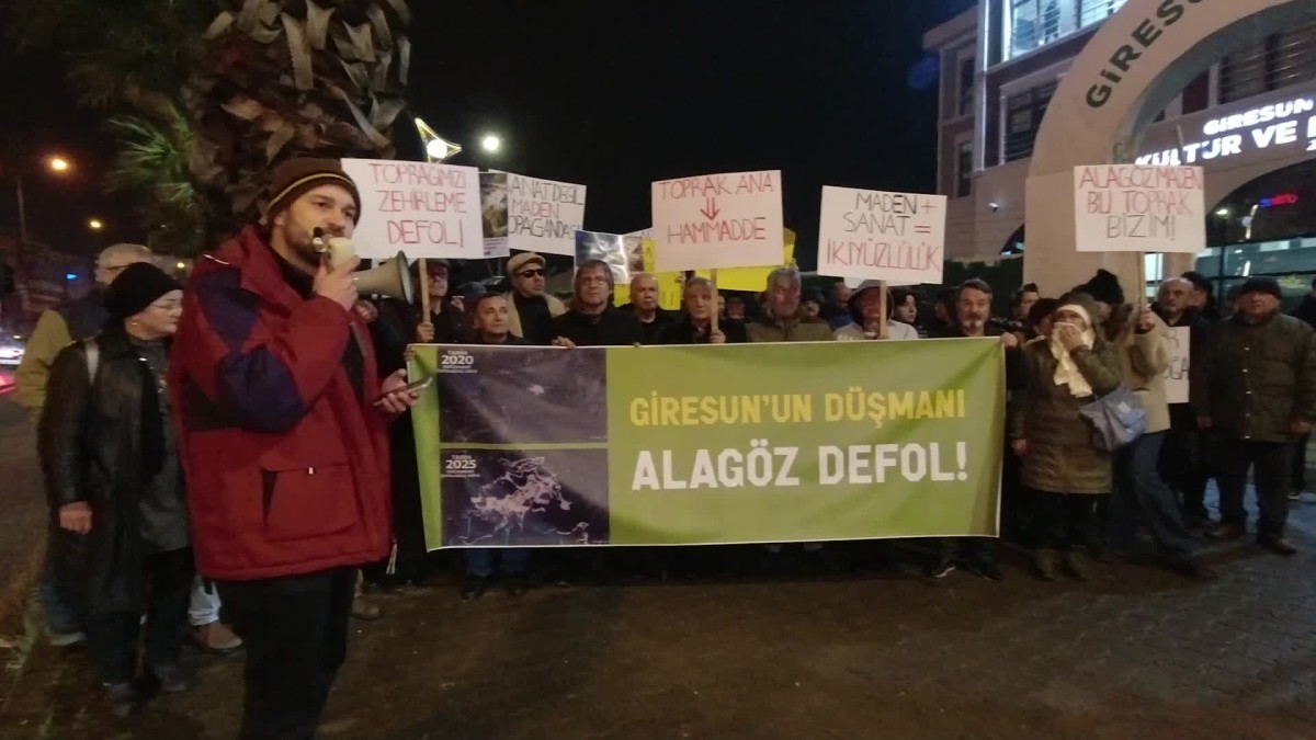 Giresun'da Alagöz Kültür Sanat Topluluğu'na, çevrecilerden protesto