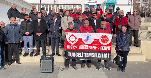 Tunceli'de CHP ve Emekli Sen'den asgari ücrete ortak tepki: 