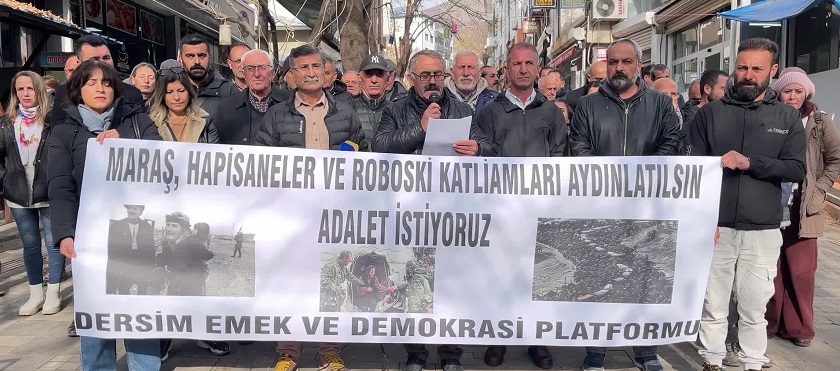 Tunceli’de Maraş ve Uludere açıklaması: 