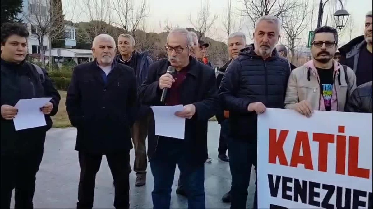 ABD'nin Venezuela'ya saldırısı Soma'da protesto edildi