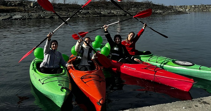 Rize Yeşilay İl Başkanlığı’ndan Gündoğdu Su Sporları Merkezi’nde Kano Etkinliği