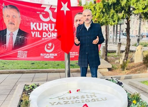 BBP Rize İl Başkanı Ensar Özçelik : “Şehit Liderimizi Kabri Başında Andık”