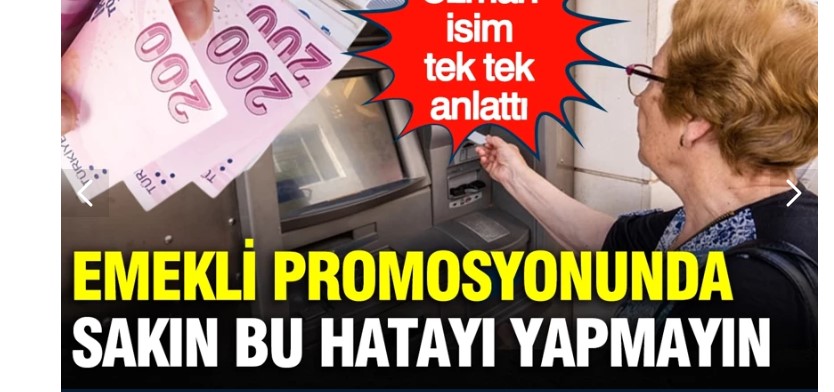 SGK uzmanı Murat Bal’dan emeklilere kritik promosyon uyarısı: Talep etmezseniz…