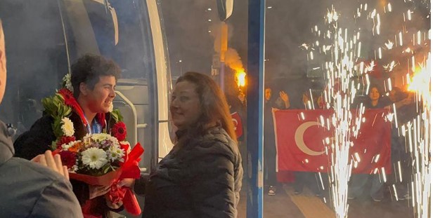 Avrupa'da tarih yazdı, Aydın'da coşkuyla karşılandı