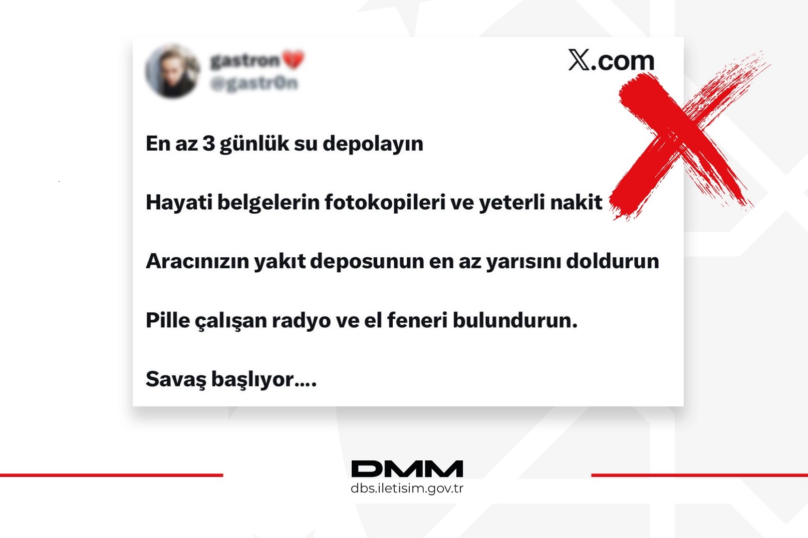 DMM'den ″Savaş başlayacak″ iddialarına yalanlama