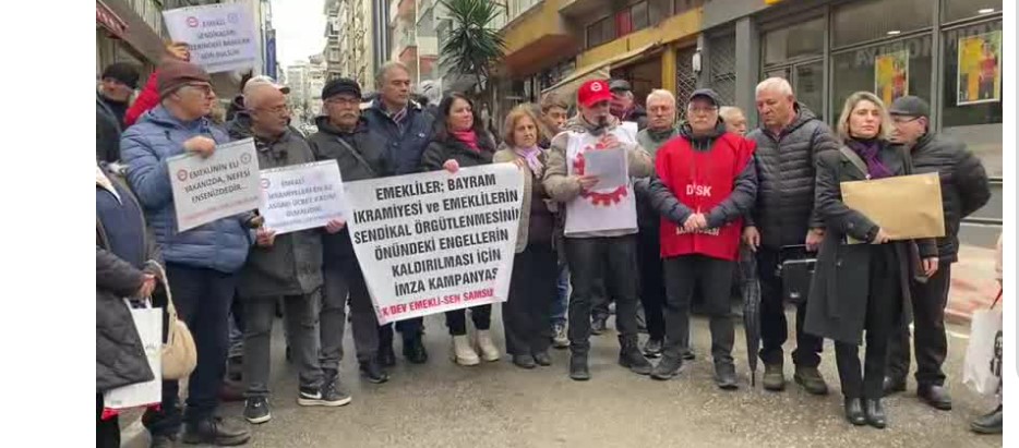 Samsun'da emeklilerin topladığı imzalar TBMM'ye gönderildi