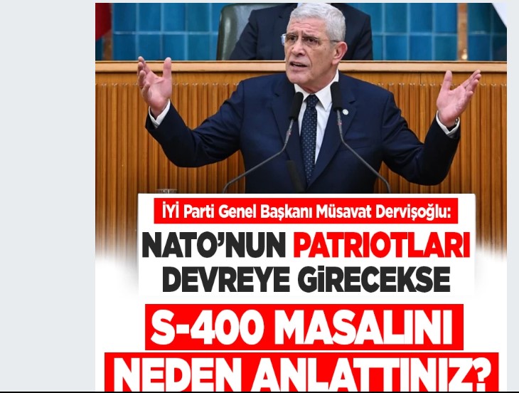 İYİ Parti lideri Dervişoğlu : 