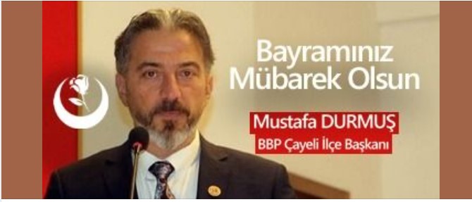 Mustafa Durmuş’tan Ramazan Bayramı Mesajı