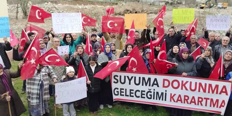 Zonguldak'ta beton santraline tepki: İçme suyumuz tehlikede