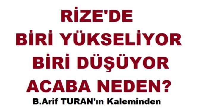Rizede Aynı İktidar İki İlçe, ikdidar Birinde  Yükseliyor, Diğeri Neden Geri Sayıyor?