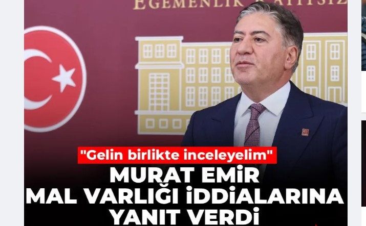 CHP'li Emir'den '68 tapu' iddiasına yanıt: Gelin ofisimde kayıtları inceleyin