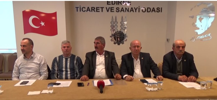 Edirne'deki beş ilçe ziraat odası başkanından ortak açıklama: Biz üretmezsek Türkiye aç kalır