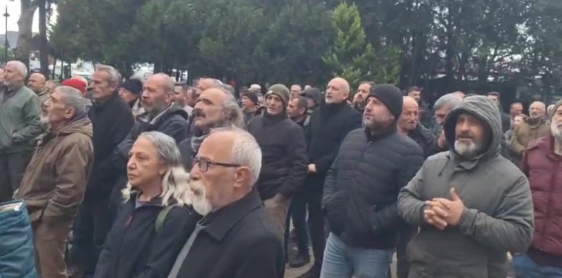 Başaran Aksu’nun tutuklanması Hopa’da protesto edildi