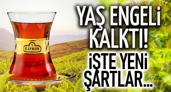 Çay İşletmeleri Genel Müdürlüğü’nda Yeni Dönem: 40 Yaş Sınırı Kaldırıldı