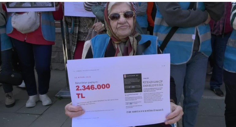 Fındıklı Belediyesi'ne kesilen çöp cezasına karşı Meci Dayanışma Grubu “Bu ceza Fındıklı halkına kesildi