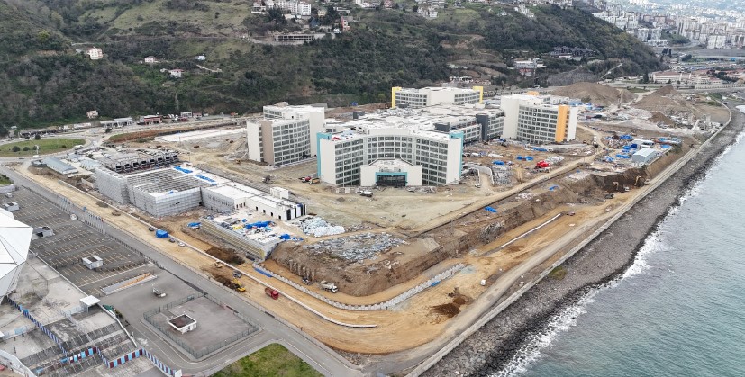 Trabzon'da Şehir Hastanesi için altyapı çalışması