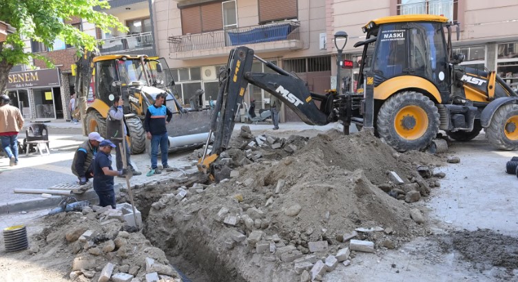 Manisa Saruhanlı'daki altyapı çalışmalarının yarısı tamamlandı