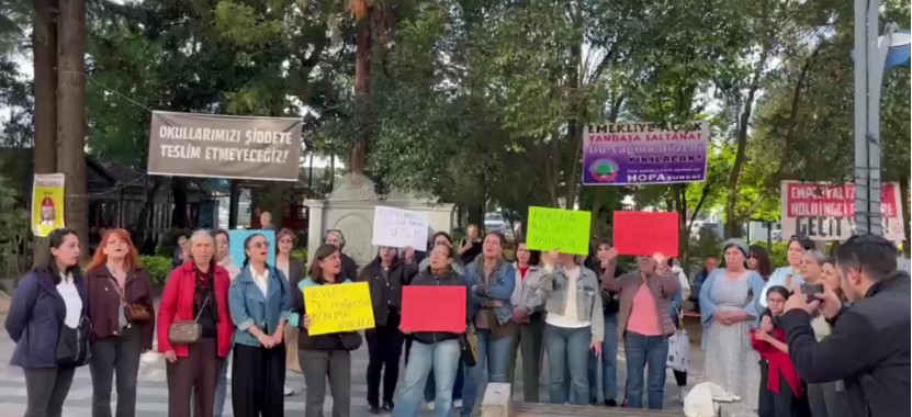 Hopa'da kadınlardan Nalan Kaya için eylem