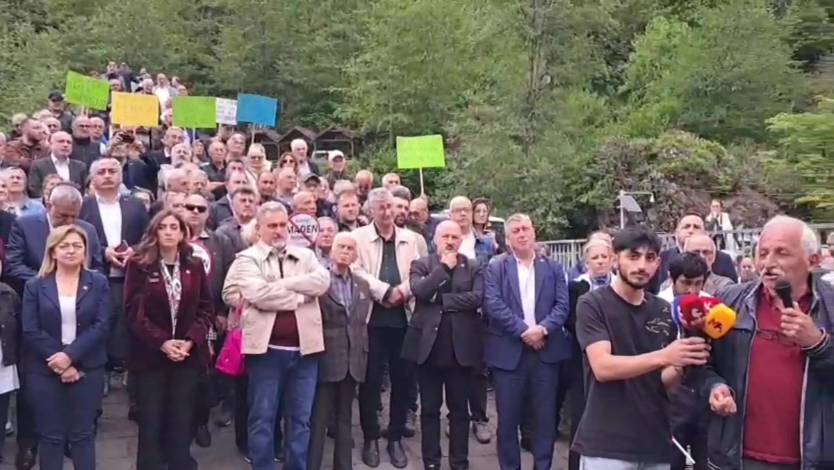 Arhavililer, Çifteköprü'de planlanan maden ve HES projelerini protesto etti