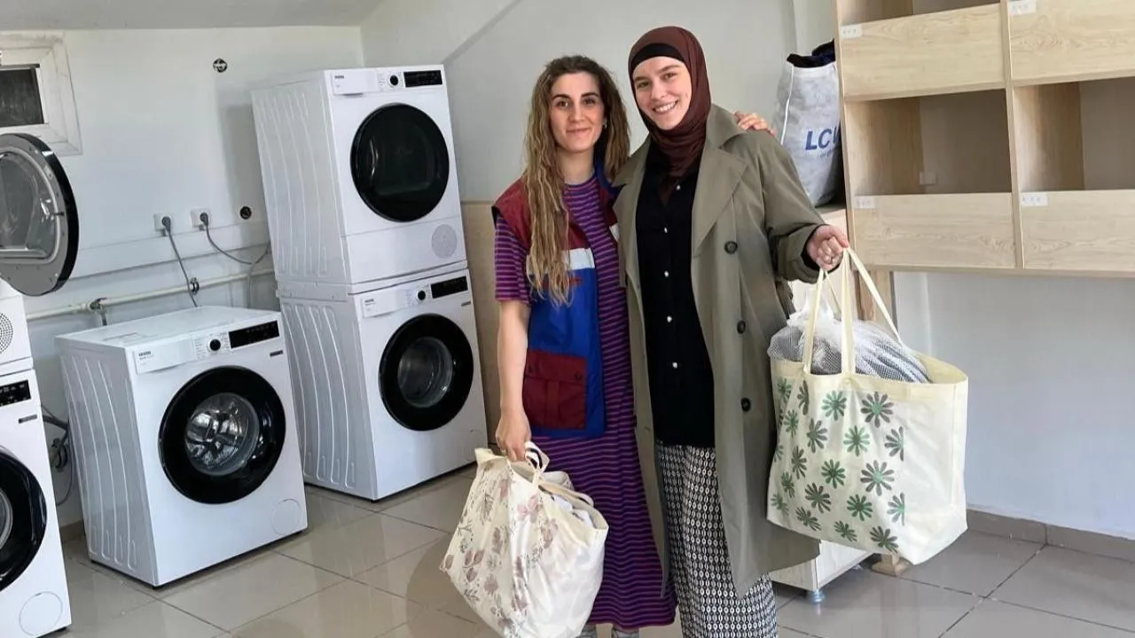 Büyükşehir'den Ücretsiz Çamaşırhane Hizmeti