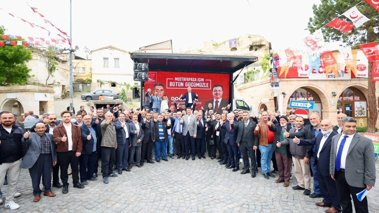 Mustafapaşa'da Seçim Heyecanı Zirvede: Saadet Partisi Galibiyete Kilitlendi