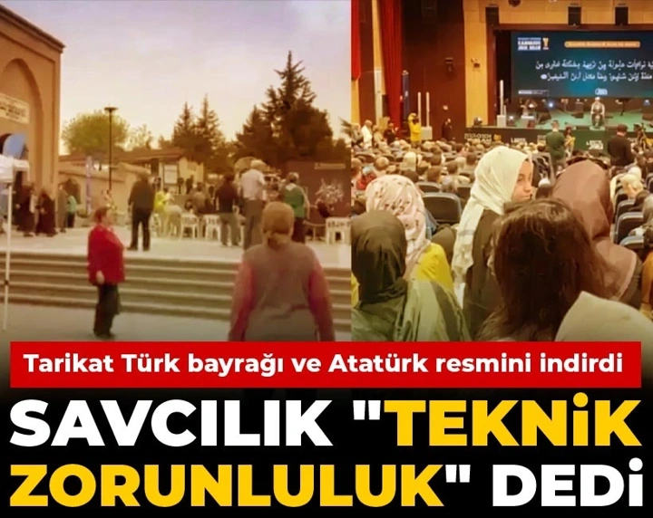 Tarikat Türk bayrağı ve Atatürk resmini indirdi savcılık 