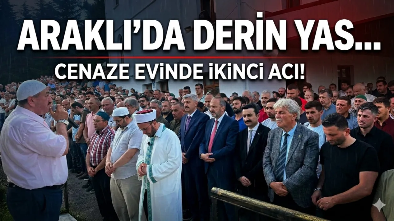 Araklı'da Acı Üstüne Acı! Cenazede Fenalaşan Yakını Hayatını Kaybetti