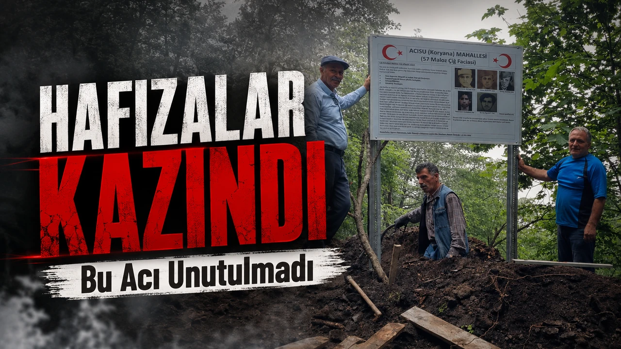 69 Yıllık Acı Unutulmadı: Akçaabat'taki Çığ Faciasının Yaşandığı Noktaya Anıt Tabela Dikildi