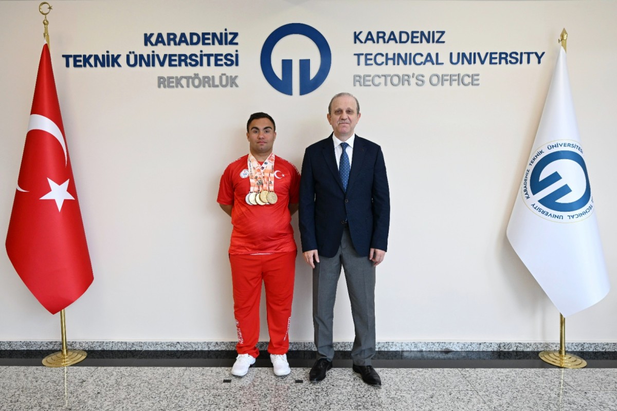 Dünya Şampiyonu Milli Sporcu Abdullah İnan, KTÜ'de Ağırlandı