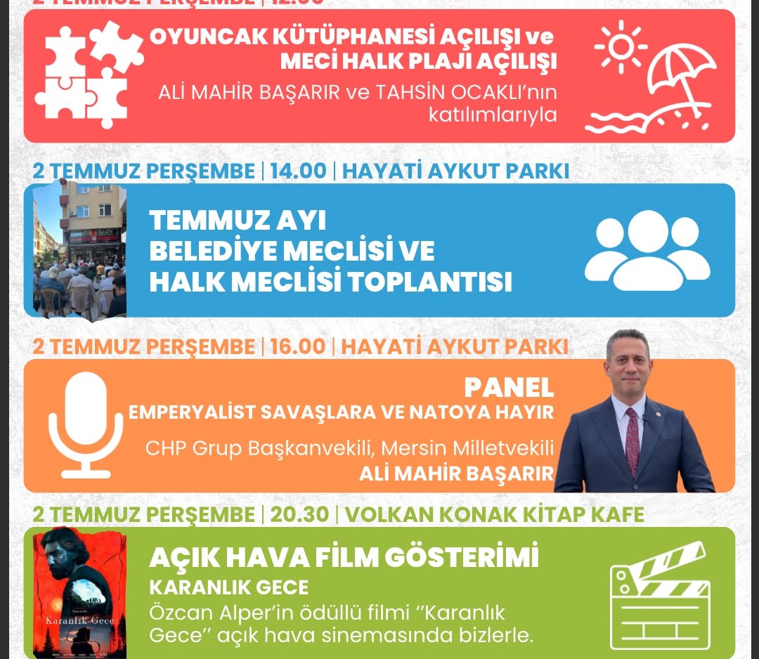 Fındıklı'da Bugün Yoğun Program: Açılışlar, Halk Buluşmaları, Panel ve Film Gösterimi